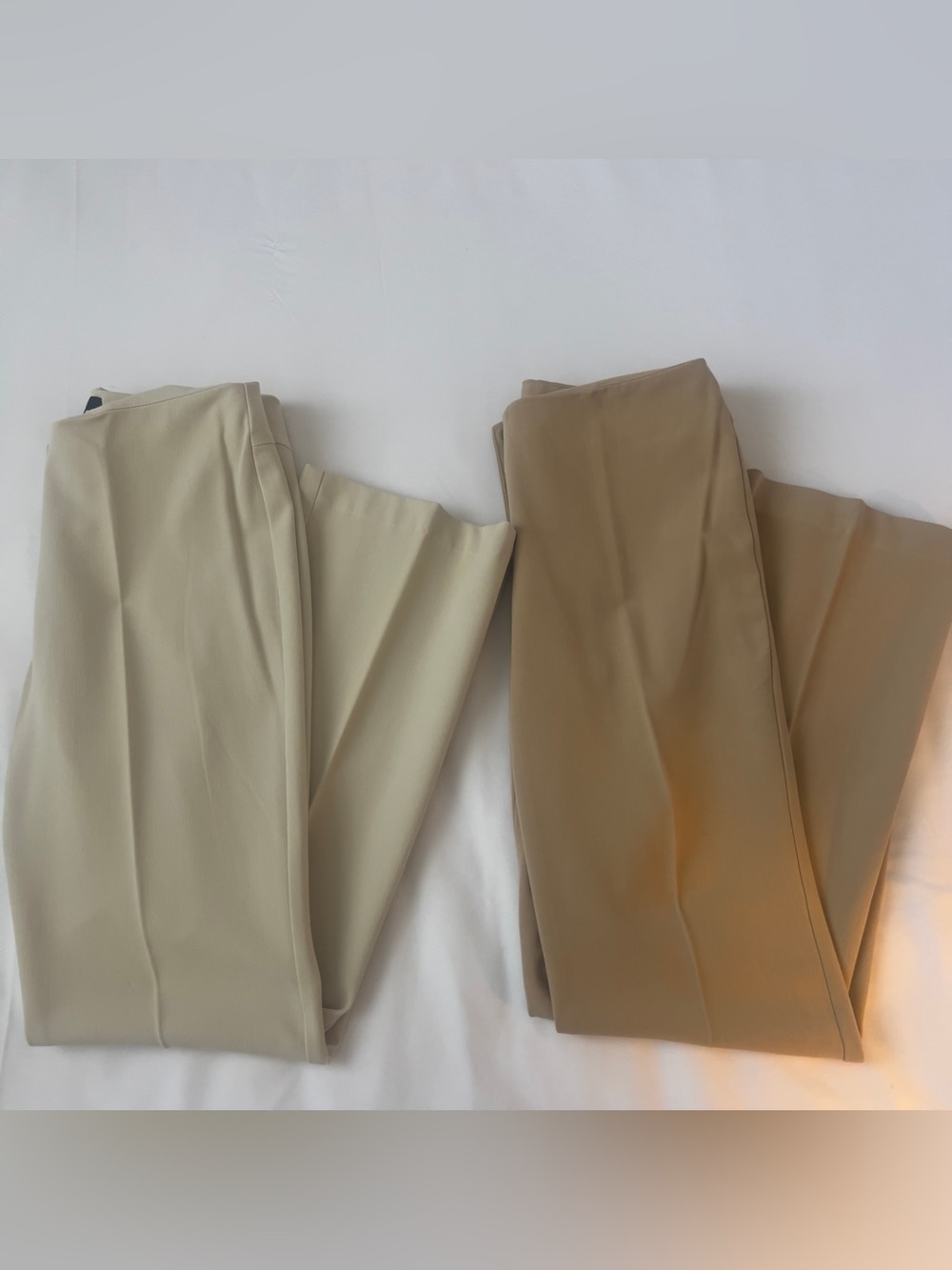 The Limited Straight-Leg Pants Set in Cream and Tan